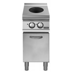 Wok inducción sobre base con puerta 1x5 kW 5 kW Total Fondo 700 Pratika