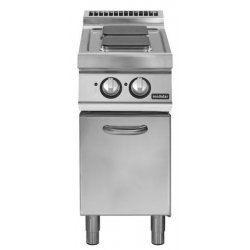 Cocina eléctrica 2 planchas Base con puerta Fondo 900 Pratika