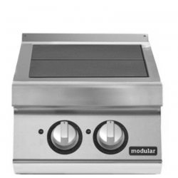 Cocina eléctrica con 2 planchas basculantes de sobremesa Fondo 900 Pratika