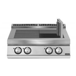 Cocina eléctrica con 4 planchas basculantes de sobremesa Fondo 900 Pratika