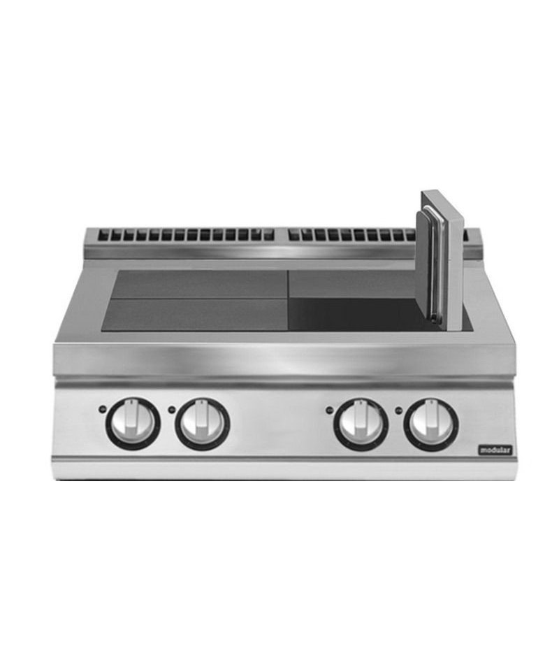 Cocina eléctrica con 4 planchas basculantes de sobremesa Fondo 900 Pratika