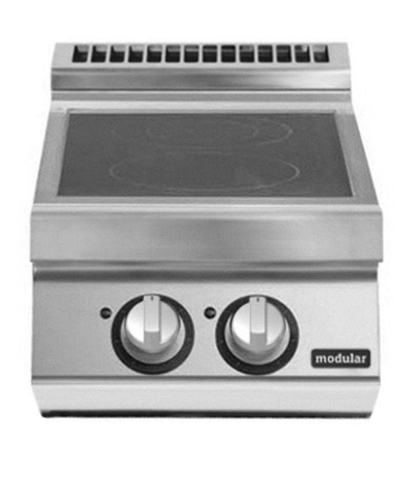 Cocinas vitrocerámicas de sobremesa 2 zonas de cocción Fondo 900 Pratika