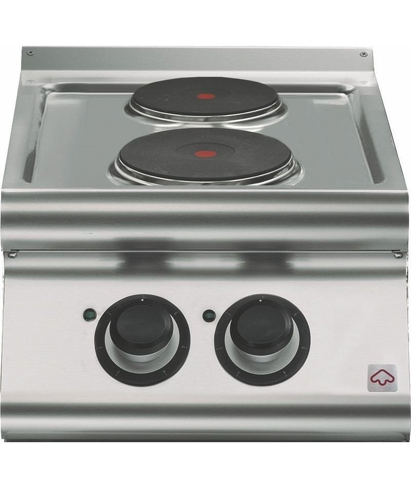 Cocina eléctrica de sobremesa 2 fuegos redondos Fondo 700 Emotion