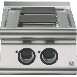 Cocina eléctrica de sobremesa 2 fuegos cuadrados Fondo 700 Emotion