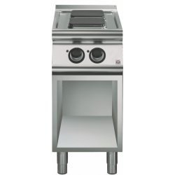 Cocina eléctrica de base abierta 2 fuegos cuadrados Fondo 700 Emotion