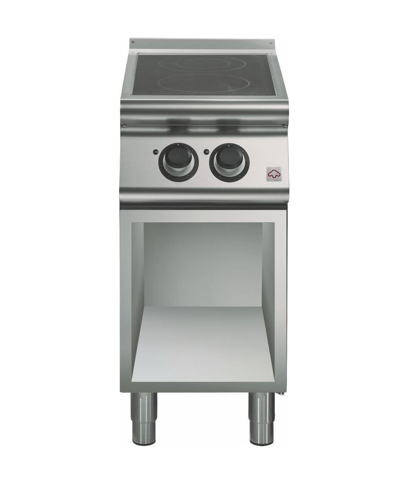 Cocina vitrocerámica de base abierta 2 zonas de cocción Fondo 700 Emotion
