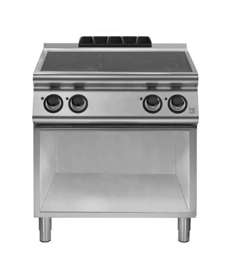 Cocina vitrocerámica de base abierta 4 zonas de cocción Fondo 700 Emotion