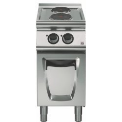 Cocina eléctrica 4 fuegos cuadrados Base con puerta Fondo 900 Emotion extreme