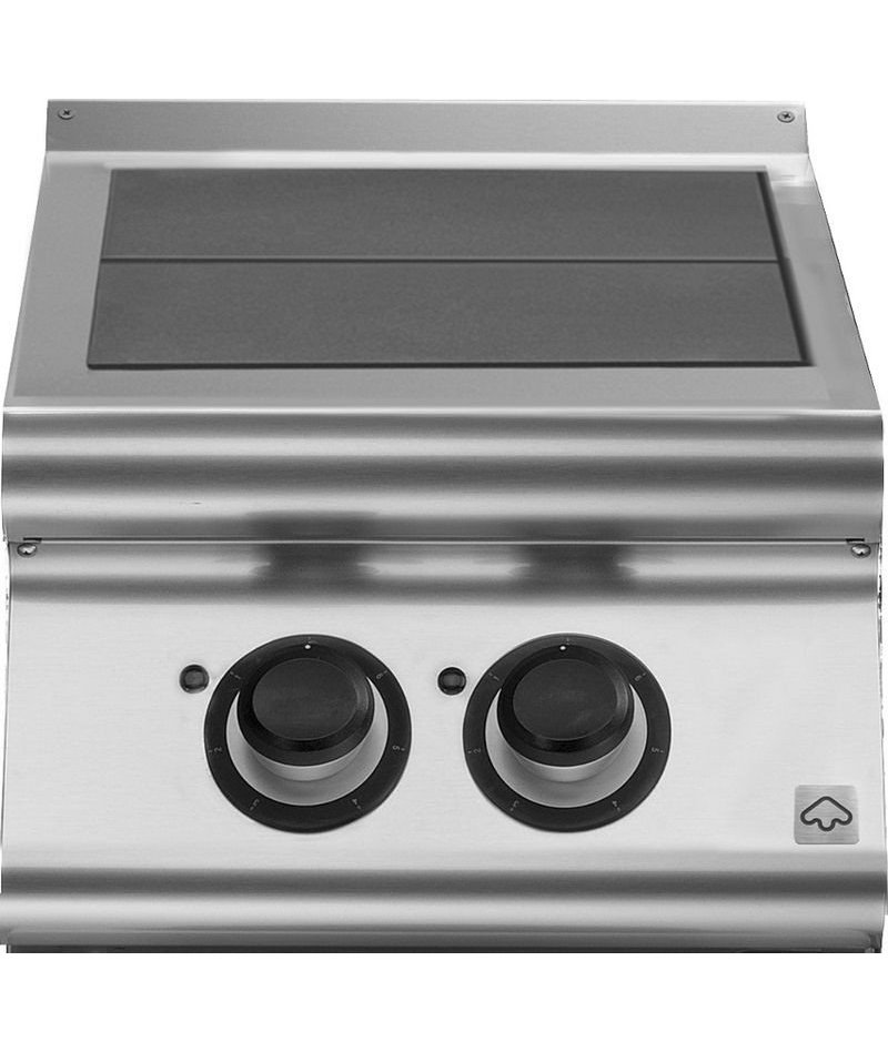 Cocina eléctrica con 2 planchas basculantes de sobremesa Fondo 900 Emotion