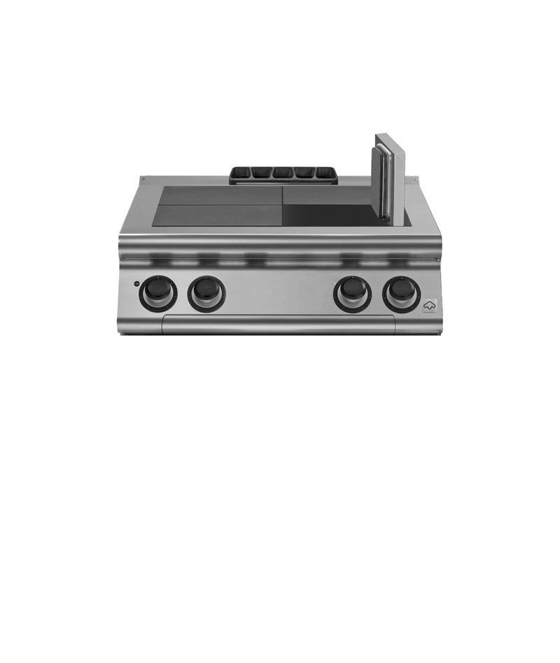 Cocina eléctrica con 4 planchas basculantes de sobremesa Fondo 900 Emotion
