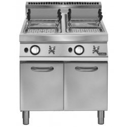 Cuecepasta a Gas 2 cubas 40+40L Fondo 900 Pratika