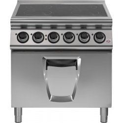 Cocina vitrocerámica de 4 zonas de cocción con horno eléctrico Fondo 700 Emotion