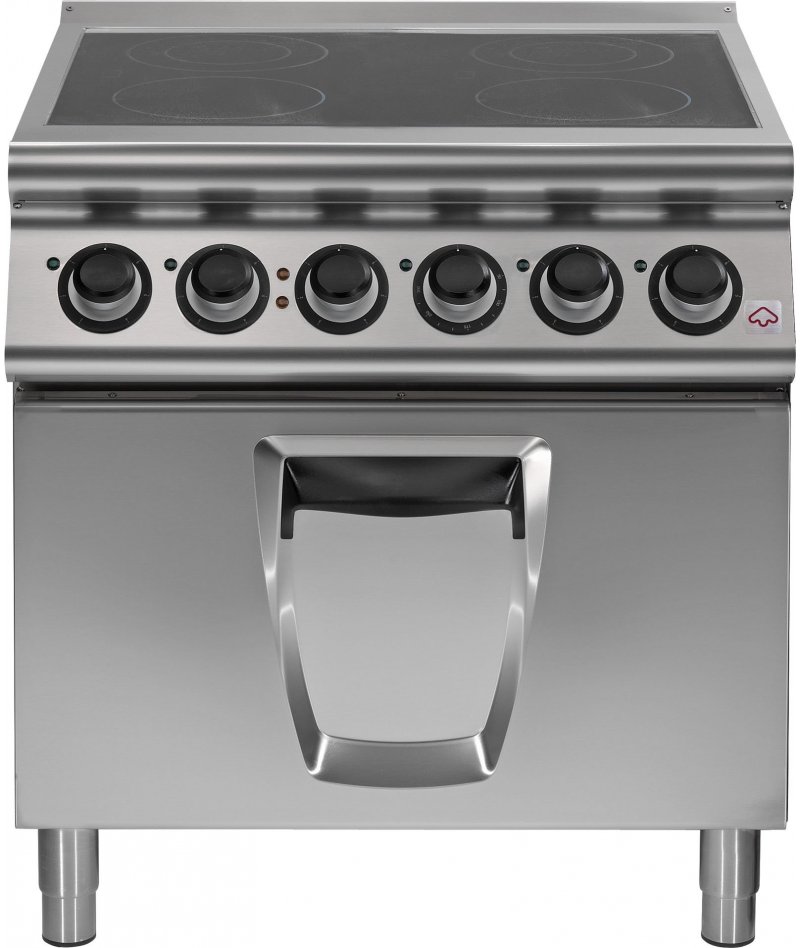 Cocina vitrocerámica de 4 zonas de cocción con horno eléctrico Fondo 700 Emotion