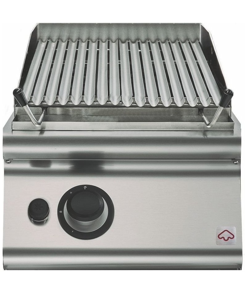 Barbacoa de piedra lávica a gas de sobremesa 9,5 Kw Fondo 900 Emotion