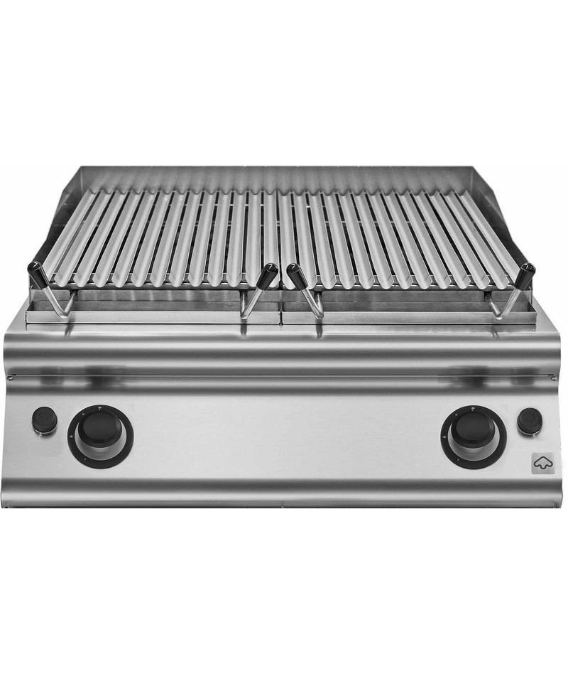 Barbacoa de piedra lávica a gas de sobremesa 19 Kw Fondo 900 Emotion
