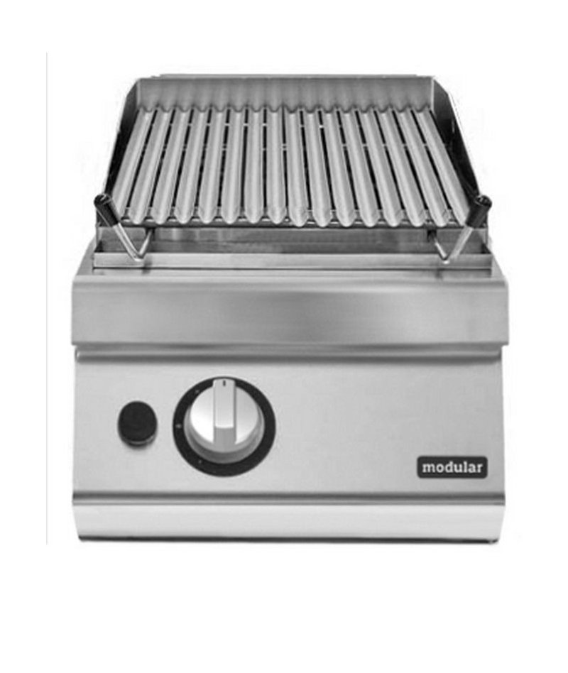 Barbacoa de piedra lávica a gas de sobremesa 9,5 Kw Fondo 900 Pratika