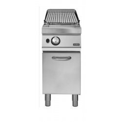 Barbacoa de piedra lávica a gas sobre base con puerta 9,5 Kw Fondo 900 Pratika