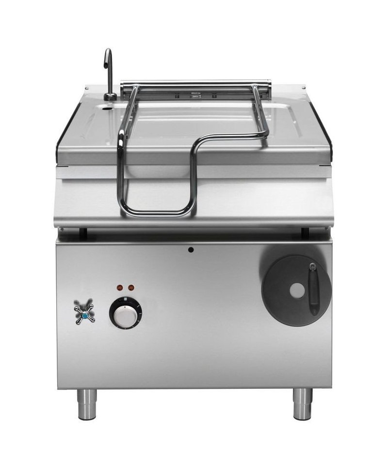 Sartén Basculante eléctrica 80L con cubeta de hierro y Base abierta Fondo 900 Emotion