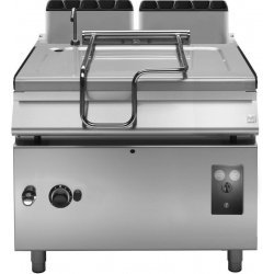 Sartén Basculante a Gas 120L con cubeta de hierro motorizada y Base con puerta Fondo 900 Emotion