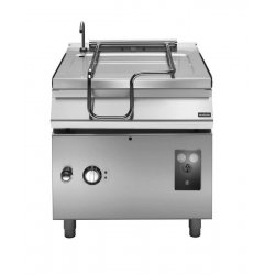 Sartén Basculante eléctrica 60L con cubeta de hierro motorizada y Base con puerta Fondo 900 Pratika