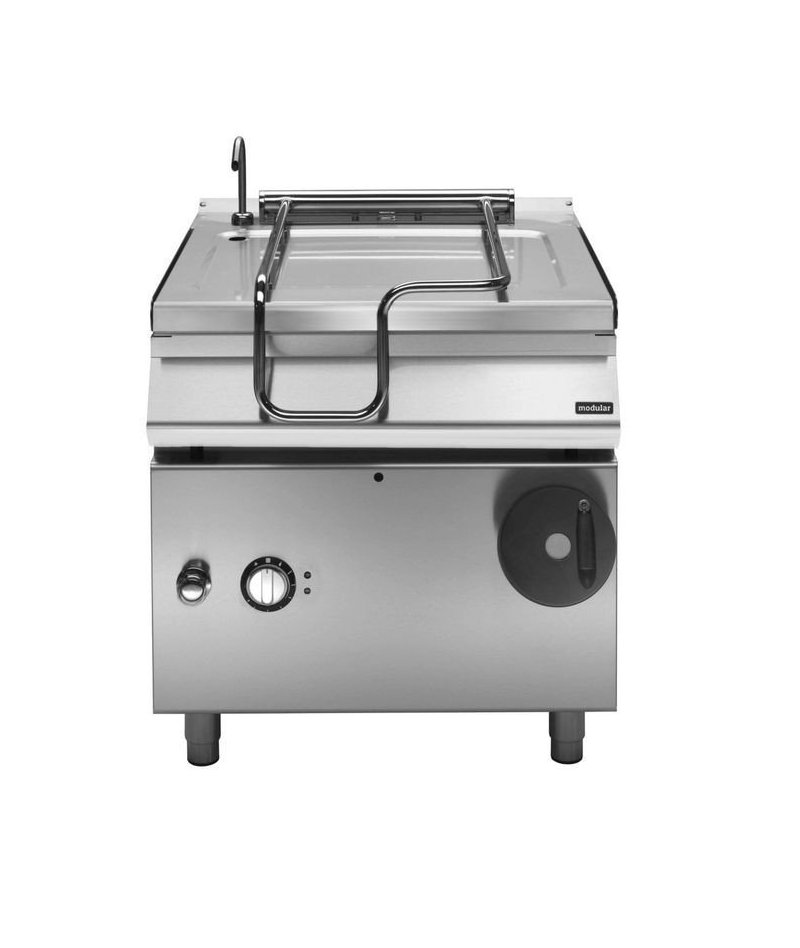 Sartén Basculante eléctrica 60L con cubeta inox y Base abierta Fondo 900 Pratika