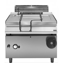 Sartén Basculante a Gas 120L con cubeta de inox y Base abierta Fondo 900 Pratika