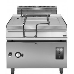 Sartén Basculante a Gas 120L con cubeta de inox motorizada y Base con puerta Fondo 900 Pratika