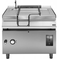 Sartén Basculante eléctrica 120L con cubeta de hierro motorizada y Base con puerta Fondo 900 Pratika