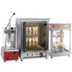 Kit para elaboracion de conos de pizza electrico