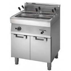 Cuecepasta a gas o eléctrico de 1 cuba 40 Litros Fondo 700