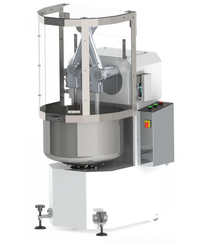 Amasadora de brazos industrial Conti 50 Kg con variador de velocidad y panel táctil