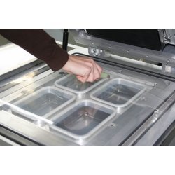 Termoselladoras de bandeja con vacío Lavezzini TERMOVAC VG 600 con gas alimentario