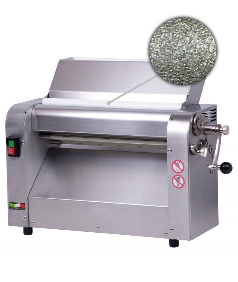 Super Laminadora de doble boca de carga.Gran grosor de carga de 40 mm-Rodillos inox rugosos de 320mm