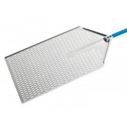 Pala para horno de pizza por metro perforada en aluminio anodizado de 40x60cm y mango de 120cm