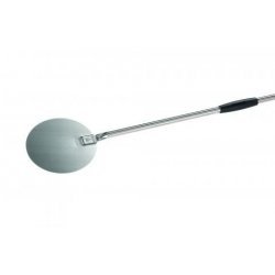 Paletino para horno de pizza redonda para pizza en acero inox de 20cm y mango de 150cm