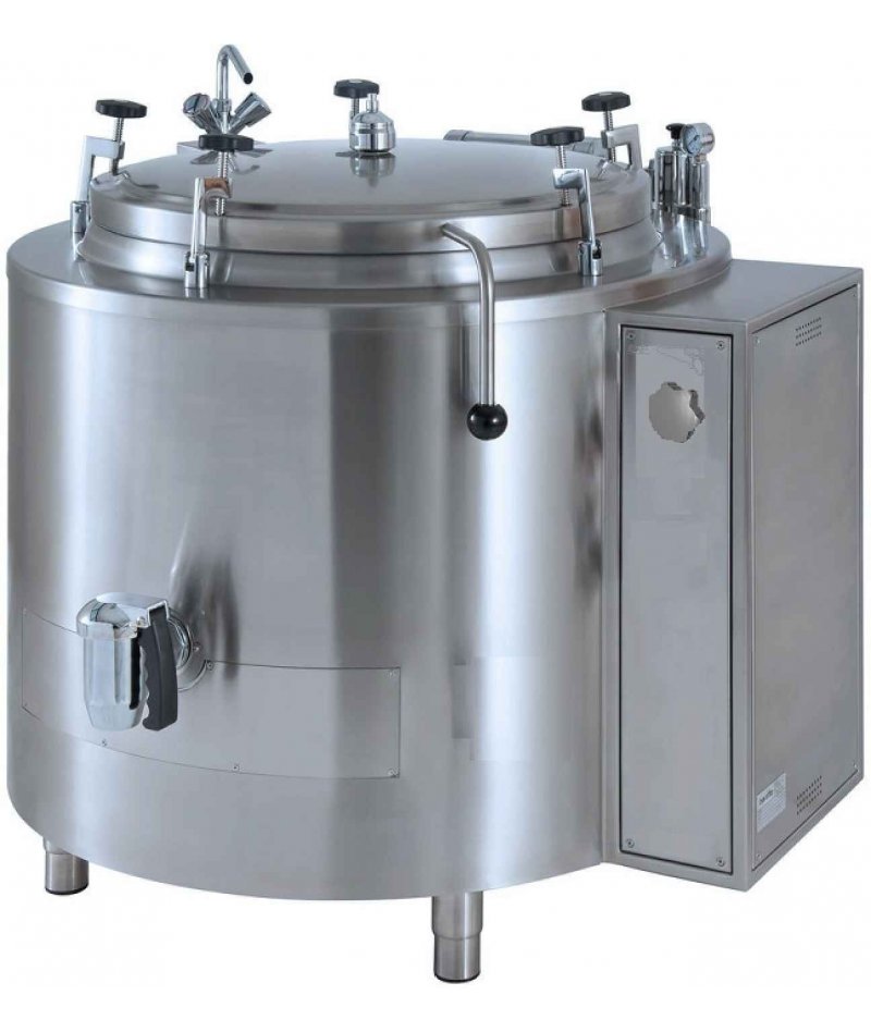 Marmita a vapor indirecta a alta presión con autoclave de 330 Litros PITV-300A