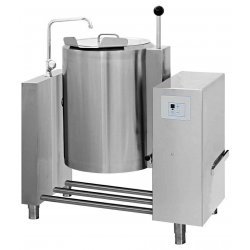 Marmita compacta eléctrica indirecta de 40 Litros MIK-40ST con basculación manual