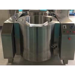 Marmita eléctrica indirecta de 220 Litros PTEM-200 con basculación