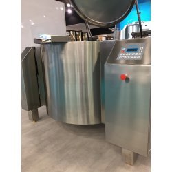 Marmita eléctrica indirecta con mezclador de 150 Litros PERM-150 con basculación eléctrica - 100ºC