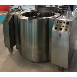 Marmita a gas indirecta con mezclador de 330 Litros PGRM-330 con basculación - 100ºC