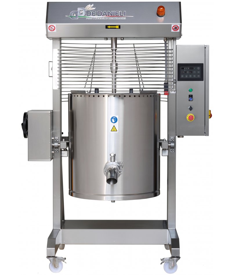 Cocedor de alta temperatura con rascador, variador, basculación motorizada y panel programable C120CSEIA