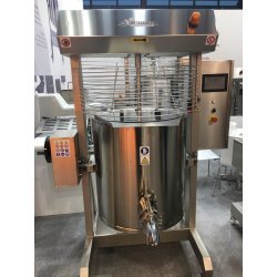 Cocedor de alta temperatura con rascador, variador, basculación motorizada y panel programable C300CSEIA