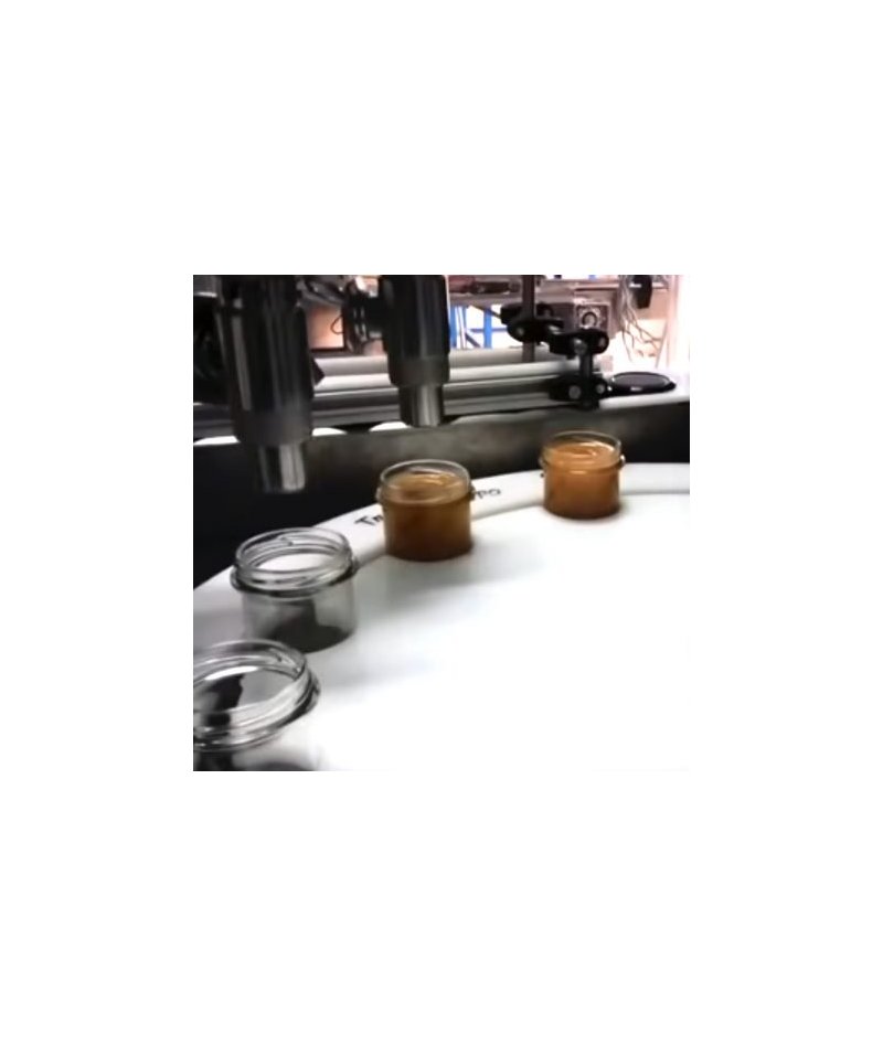 Máquina automática de llenado y taponado de mermeladas, cremas alimentarias y cosmética