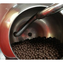 Grageadora de bombo eléctrica 50 kg con aire refrigerado y caliente