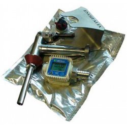 Primo Kit - compuesto de pistola en acero inox, caudalímetro digital y placa inox