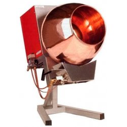 Grageadora con calentamiento a gas para caramelizar frutos secos y elaborar  garrapiñadas de 8 Kg de cobre