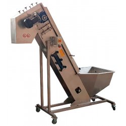 Elevador lavador de cinta para fruta