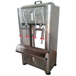 Llenadora para líquidos calientes de sobremesa con 4 caños