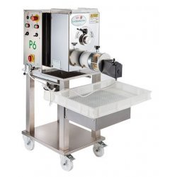 Prensa para pasta La Monferrina P6 producción 18 Kg/h. Combinada elabora pasta, raviolis, ñoquis