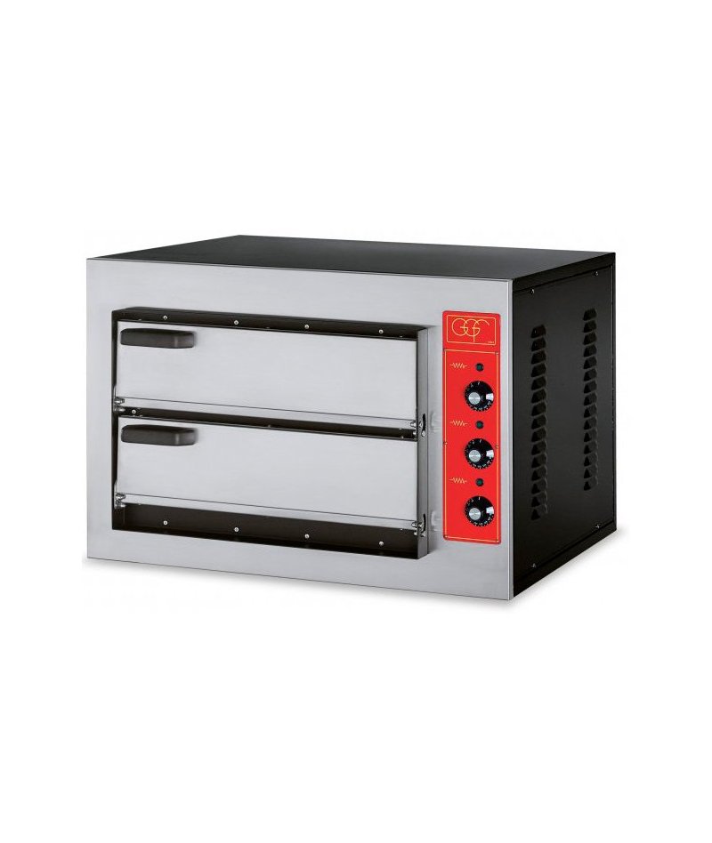 Horno 1+1 pizzas de 50cm Ø MINI 3T